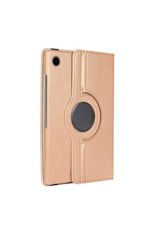 Galaxy Tab A8 10.5 Sm-X200 (2021) Uyumlu Dönebilen Standlı Kılıf-Gold
