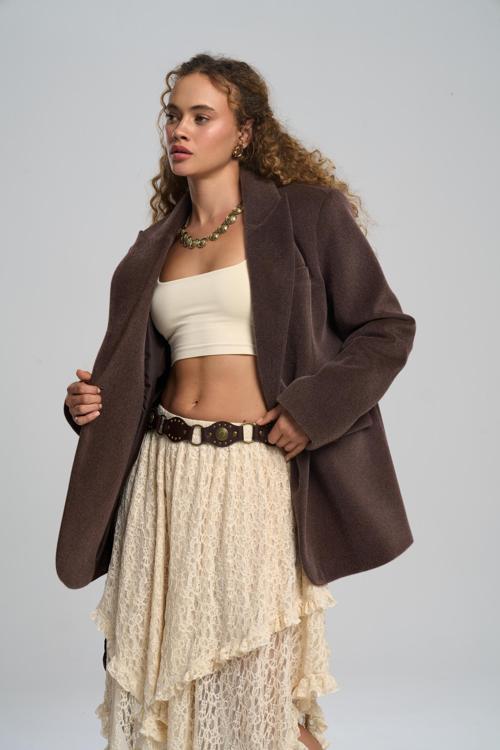 Runa Oversize Kahve Blazer