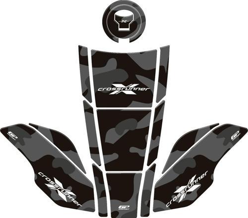 Honda VFR800X Crossrunner 2015-2020 Uyumlu Tank Pad Seti Gri