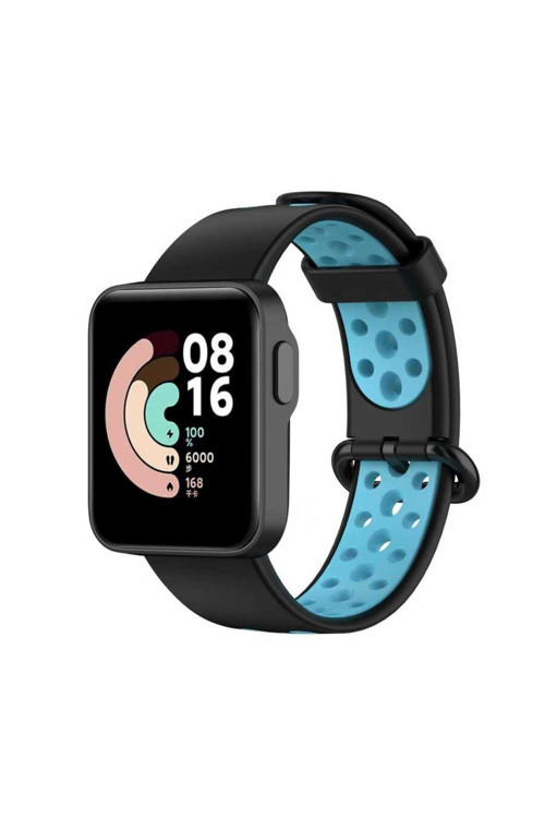 Xiaomi Redmi Watch 2 Lite Krd-02 Uyumlu Kordon Siyah-Mavi