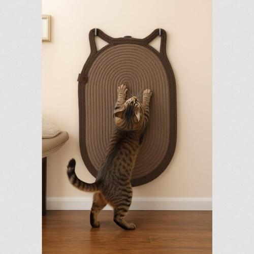 Dekoratif Kedi Kulaklı Kedi Tırmalama Paspası