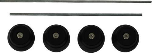 Yamaha MT-07 2014-2023 Uyumlu Ön Arka Aks Koruma Takoz Seti Siyah