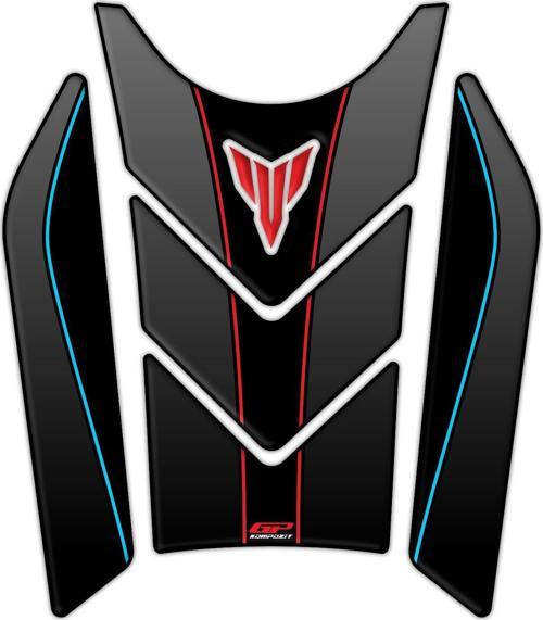 Yamaha MT-07 2021-2023 Uyumlu Tank Pad Seti Kırmızı-Gri