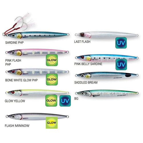 3D Slim Jig Minnow 60 gr 12,5 cm Metal Jig Yem BG