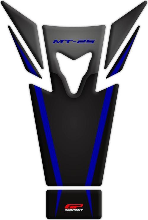 Yamaha MT-25 2015-2019 Uyumlu Tank Pad Seti Siyah-Lacivert