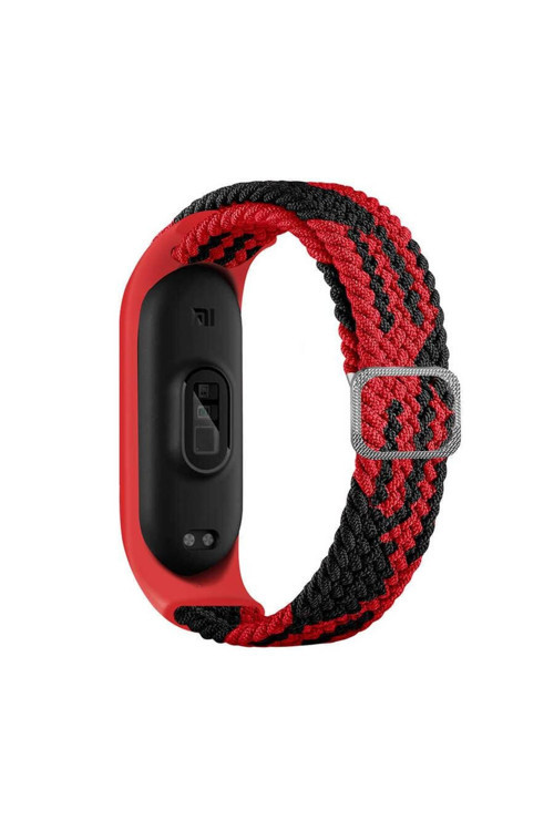 Xiaomi Mi Band 3 Krd-49 Örgü Kordon Kırmızı