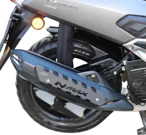 Yamaha NMAX 125 / 155 2015-2020 Uyumlu Egzoz Koruma Kapağı Siyah