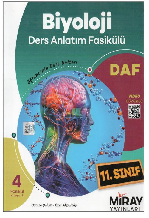 Miray 11. Sınıf Biyoloji DAF Ders Anlatım Fasikülü