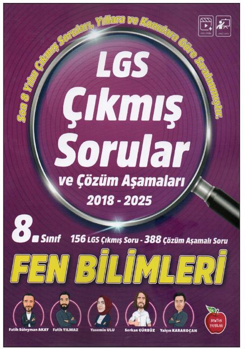 Newton 8. Sınıf Çıkmış Sorular Fen Bilimleri (2018-2025)
