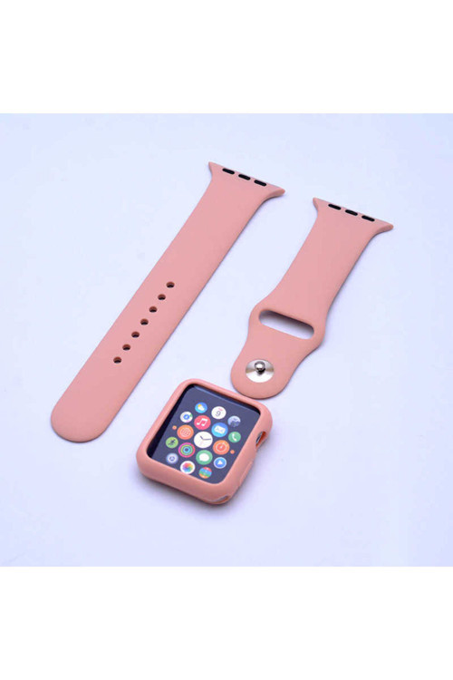 Watch 42Mm Uyumlu 3 İn 1 Klasik Kordon-Gold