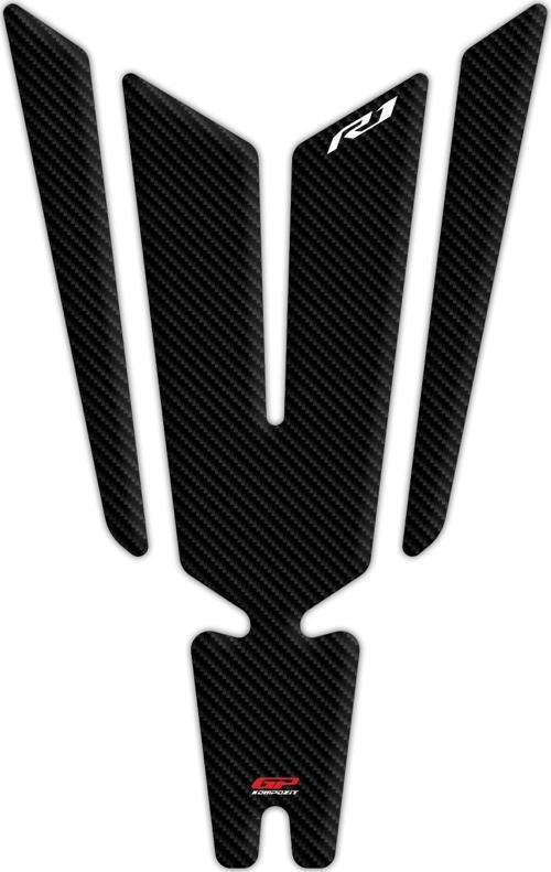 Yamaha R1 2015-2023 Uyumlu Tank Pad Seti Karbon