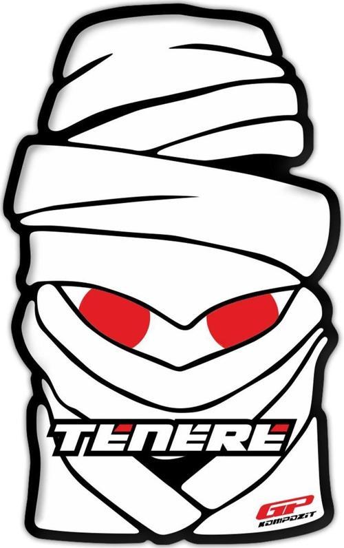 Yamaha Tenere 700 / 1200 2011-2023 Uyumlu Tank Pad Beyaz-Kırmızı