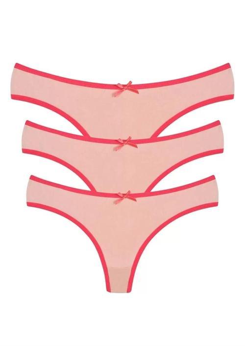 Pamuklu 3lü Tanga Külot Pudra