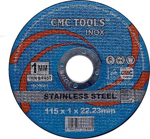 Inox Kesici Taş Spiral Taşı 115x1.0x22mm 10 Adet