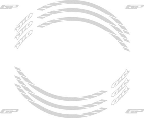 Honda Dio 2021-2023 Uyumlu Jant Şeridi Reflektif Gri