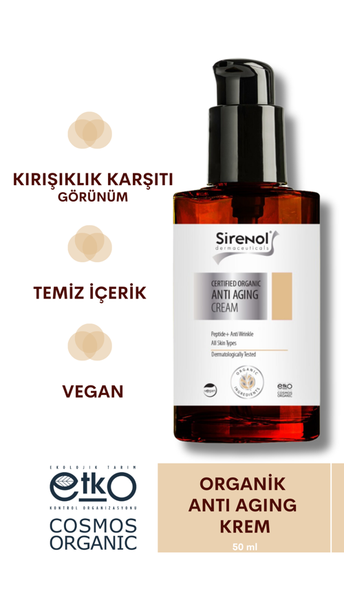 Organik Sertifikalı Anti Aging Yüz Kremi 50 mL
