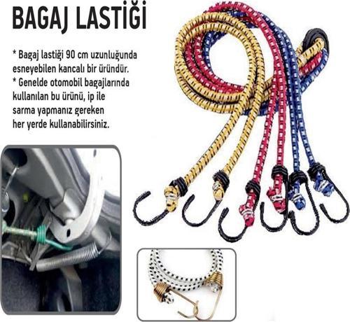 Bagaj Lastiği Motosbisiklet Lastiği Gergili Lastik 90 Cm 3 Adet