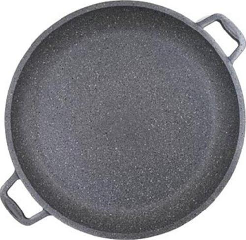 Granit Döküm 36 Cm Gözleme (Bazlama) Tavası Gri