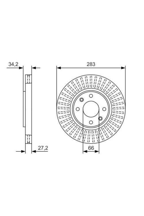 Ön Fren Aynası Corsa F-Crosland X-Mokka E-Partner-Berlıngo-307-207-208-2008-1007-308-C3-C3 Aırc