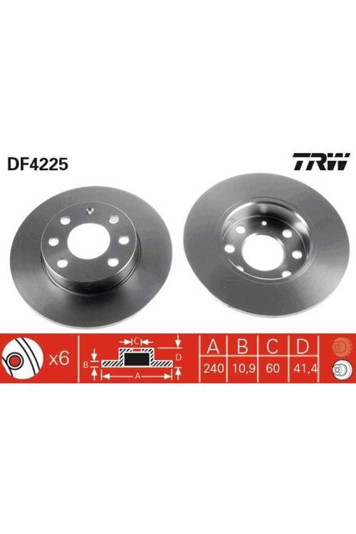 Ön Fren Aynası Corsa C 1.0-1.2 16V 01>11 240X11X4Dl Dolu