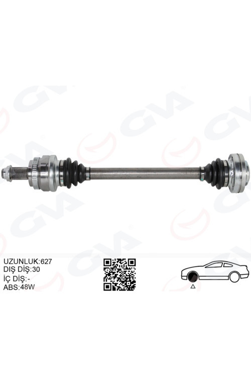 Komple Aks Arka Sol Bmw X3 E83 04> 627Mm