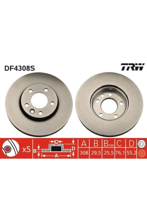 Ön Fren Aynası Adet Transporter T5 03>Multıvan 03>Touareg 02>Crafter 06> 308X29.5X5Dlxhavalı Xx