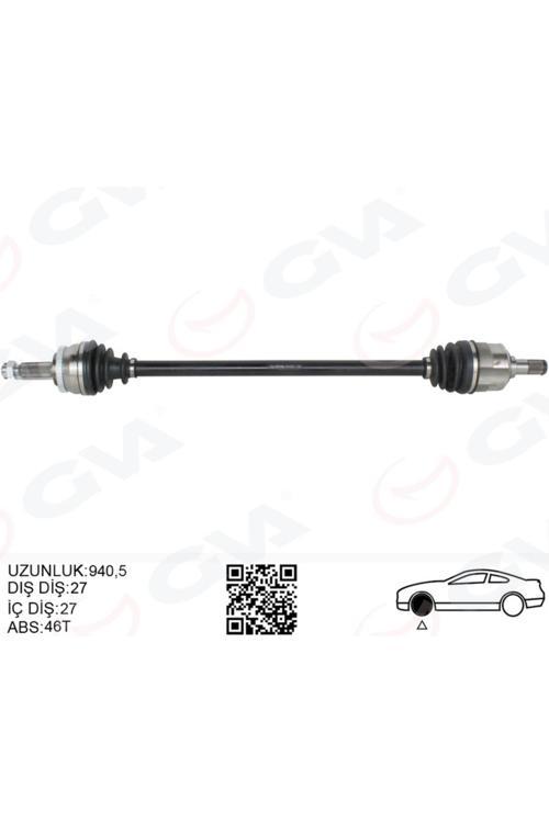 Komple Aks Sağ Hyundaı İ30 1.6L D4Fb Crdi Dizel 07-11 Abs Li 27X27 - Abs 46 Diş Komple Boy 954Mm