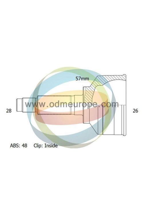 Aks Kafası Dış 0 2.0 16V Di 2000-2006 Mt A:28 C:57 B:26 H:120 L:64
