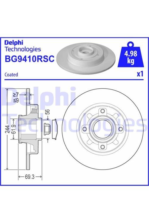 Arka Fren Aynası Poryalı Crossland-C4 Cactus-C3-C3 Aırcross-2008-208 244X9X4Dl Dolu