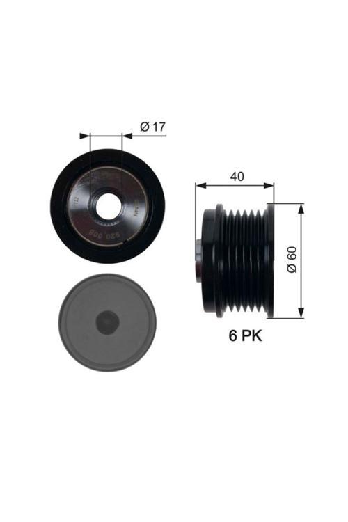 Alternatör Kasnağı 39.2Mm Cmax-Fıesta Vı-Focus Iıı-Kuga Iı-Transit-Connect-Courıer 1.5-1.6