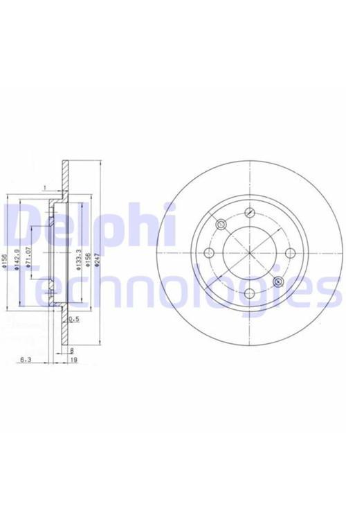 Arka Fren Aynası P106 Saxo 1.6İ.1.6İ Gtı 96 > 206 98 > 306 97-01 Xsara 97 > 247X8X4Dl