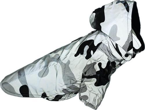 Reflektörlü Yağmurluk Kamuflaj Desen Küçük ve Orta Irk XXL Beden