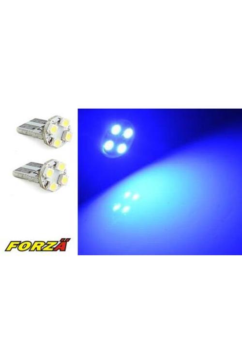 Led Ampül 12V.4 Lü Smd B.Dipsiz Mavi