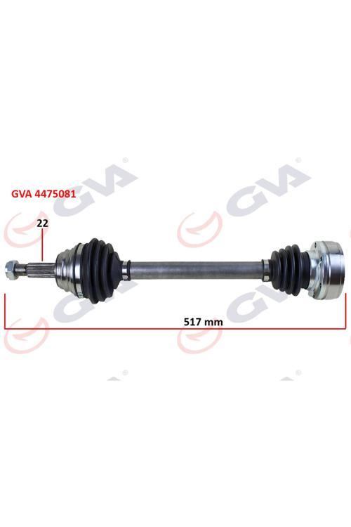 Komple Aks Sol Polo 1.6 94-99 517Mm