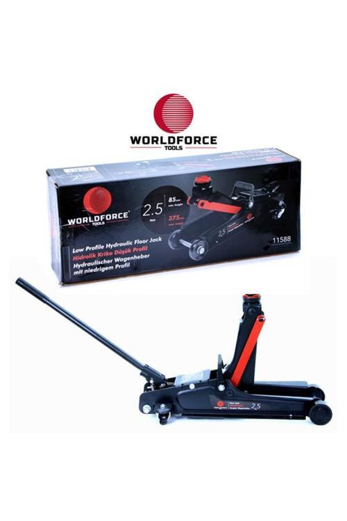 Hidrolik Kriko 2.5 Ton Düşük Profil Uzun Şase Garaj Ekipmanları Hırdavat