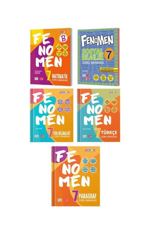 Fenomen 7.Sınıf Mat-Fen-Türkçe-Paragraf-Sosyal Soru Bankası Set
