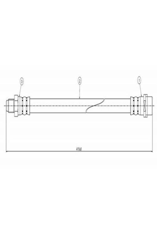 2 Adet Fren Hortumu On ( Mercedes 202/203/204/210/906 Spr 385 Mm ) 2024280735