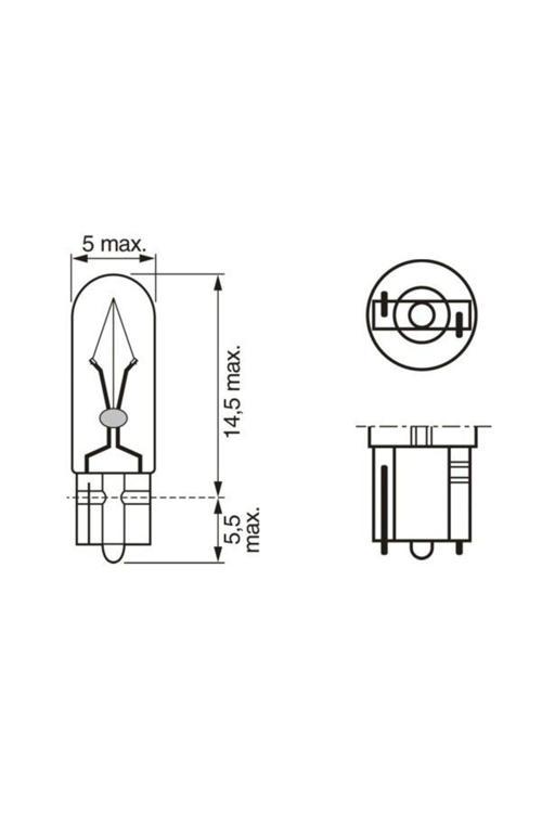 1987302931 Ampul Eco 12V 1.2W Küçük Dipsiz Gösterge Duysuz W2X4.6D
