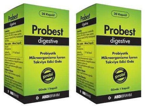 Probest Digestive Probiyotik 20 Kapsül | 2 Adet