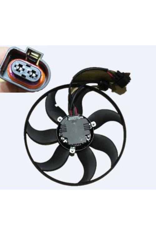 Fan Motoru Sol Golf V Golf Vı Jetta A3 Leon Caddy Leon (Kontrol Üniteli Ve Kablolu)