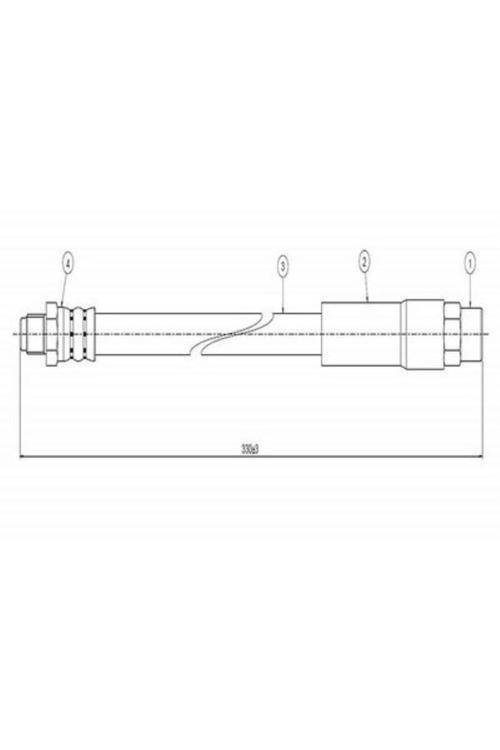 2 Adet Fren Hortumu Arka Bmw E60-E61-E63-E64-E65-E66 34321159890