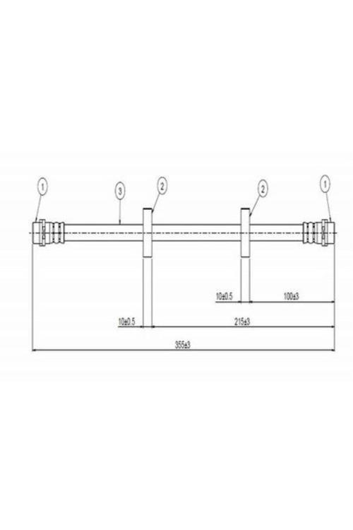 2 Adet On Fren Hortumu Vw Transporter 701611701
