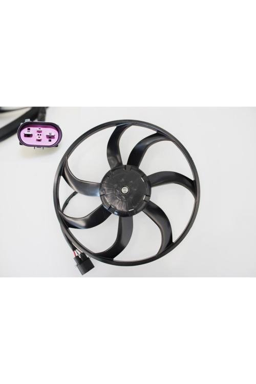 Fan Motoru Sol A3 Altea Octavıa Superb Caddy Iıı Golf V-Vı 400W 410Mm (Kontrol Üniteli Ve Kablolu)