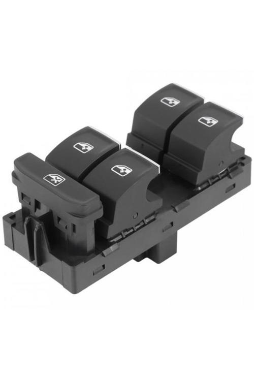 Cam Anahtarı Sol Dörtlü Krom Power Window Switch Left Vw Golf V2-Passat B8-Tıguan-Leon-Altea