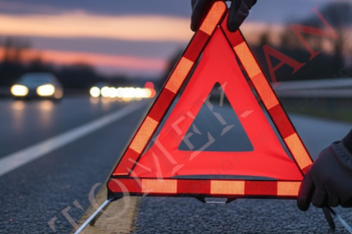 E4 Belgeli Üçgen Reflektör