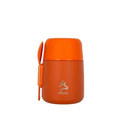 Duo Dine Bebek Turuncu Mama Kabı & Yemek Saklama Termosu, Mug - 8 Saat Sıcak, 12 Saat Soğuk Tutma 500 ml