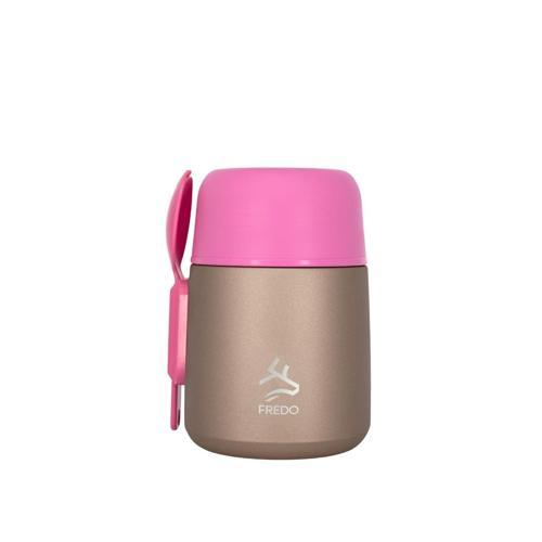 Duo Dine Bebek Rose Gold Mama Kabı & Yemek Saklama Termosu, Mug - 8 Saat Sıcak, 12 Saat Soğuk Tutma 500 ml