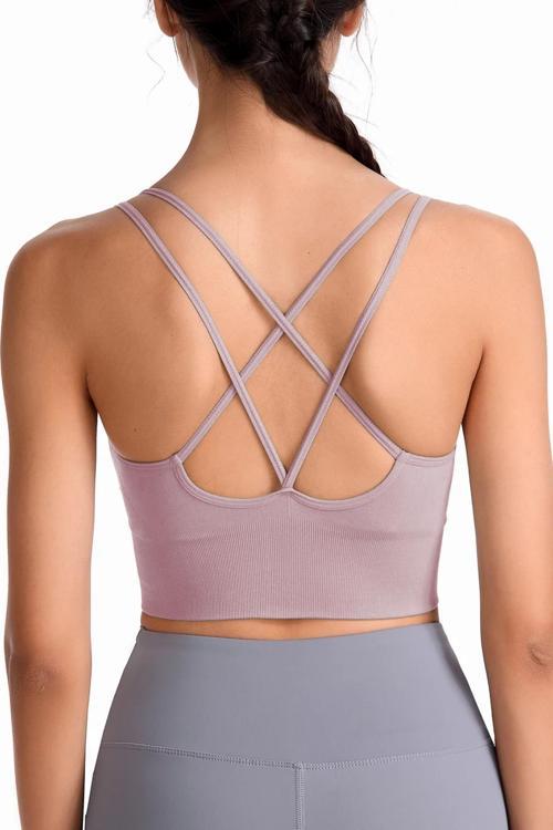 Kadın Cross Back Yoga Egzersiz Fitness Spor Sütyeni CRS003