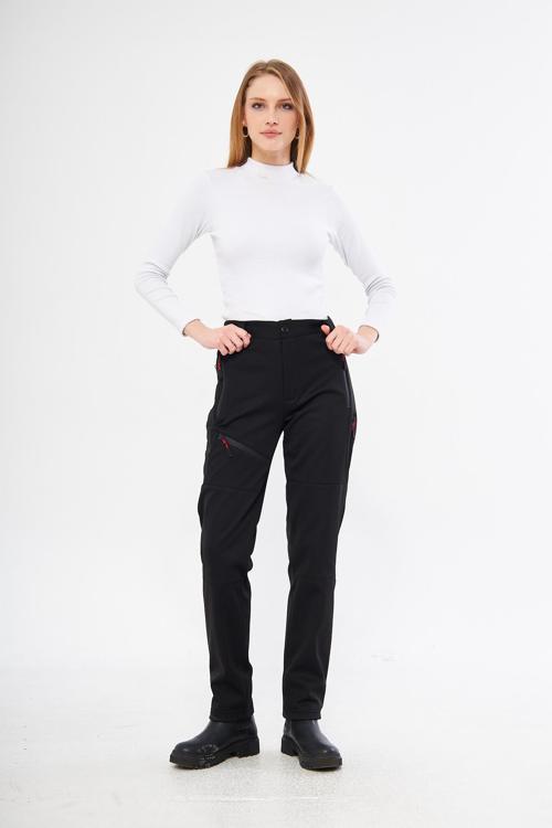 Kadın İçi Polarlı Tactical Outdoor Su Geçirmez Softshell Pantolon