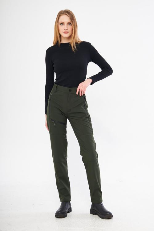 Kadın İçi Polarlı Tactical Outdoor Su Geçirmez Softshell Pantolon